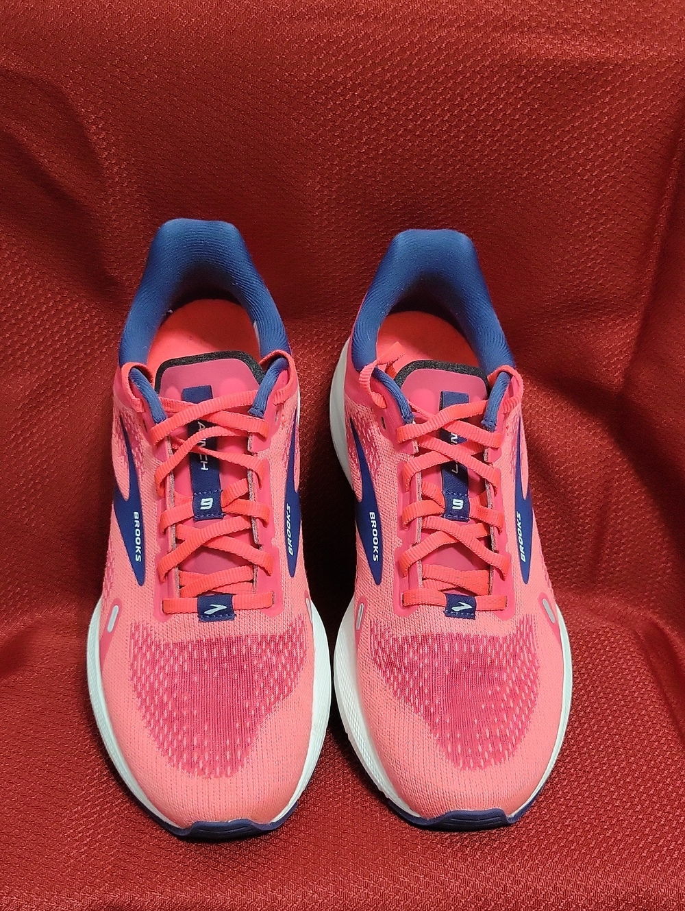 Brooks Women’s Coral Pink and Blue Athletic Running Shoes